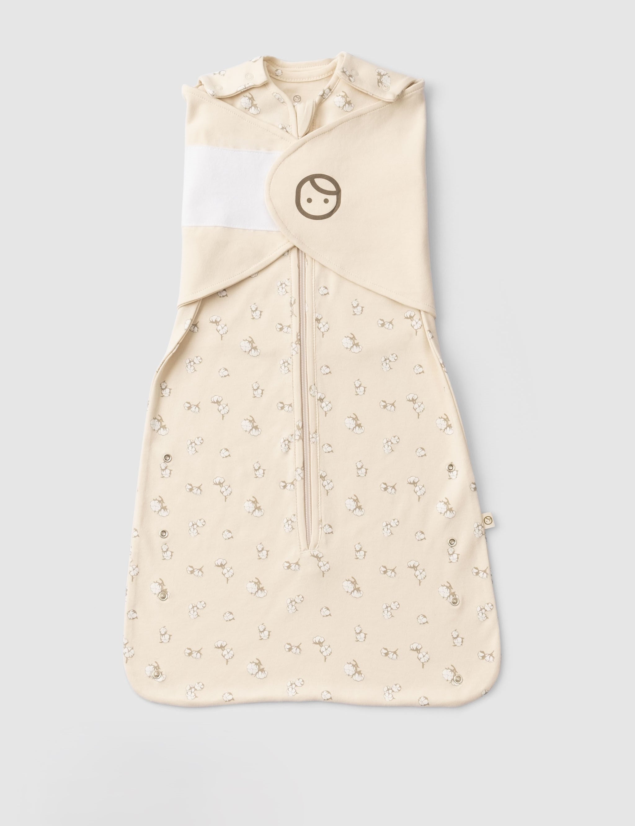 Organic Baby Sleeping Bag - Adjustable 0.5 TOG (Cotton Pattern) - Little Gusto