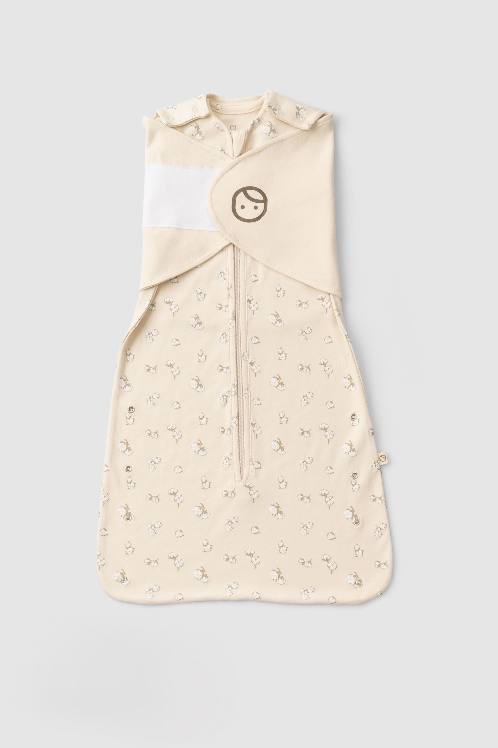 Organic Baby Sleeping Bag - Adjustable 0.5 TOG (Cotton Pattern) - Little Gusto