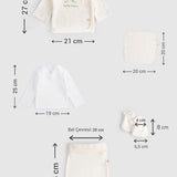 10-Piece Organic Cotton Twig Newborn Coming Home Set - Cream