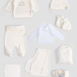 10-Piece Organic Cotton Twig Newborn Coming Home Set - Cream