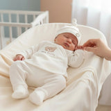 10-Piece Organic Cotton Newborn Coming Home Set - Ecru