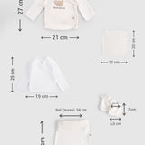 10-Piece Organic Cotton Newborn Coming Home Set - Ecru
