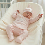 10-Piece Organic Cotton Newborn Coming Home Set - Pink
