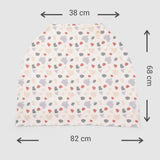 Organic Cotton Nursing and Stroller Cover with Bag Animal Print