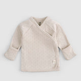 4-piece Organic Cotton Pointel Beige Newborn Set