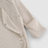 4-piece Organic Cotton Pointel Beige Newborn Set