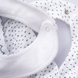 2-Pack Organic Cotton Waterproof Baby Bandana Bib Set - Marine Prints