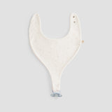 2-Pack Organic Cotton Waterproof Baby Bib Set - Ecru