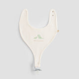 2-Pack Organic Cotton Waterproof Baby Bib Set - Ecru