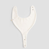 2-Pack Organic Cotton Waterproof Baby Bib Set - Ecru
