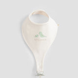 2-Pack Organic Cotton Waterproof Baby Bib Set - Ecru