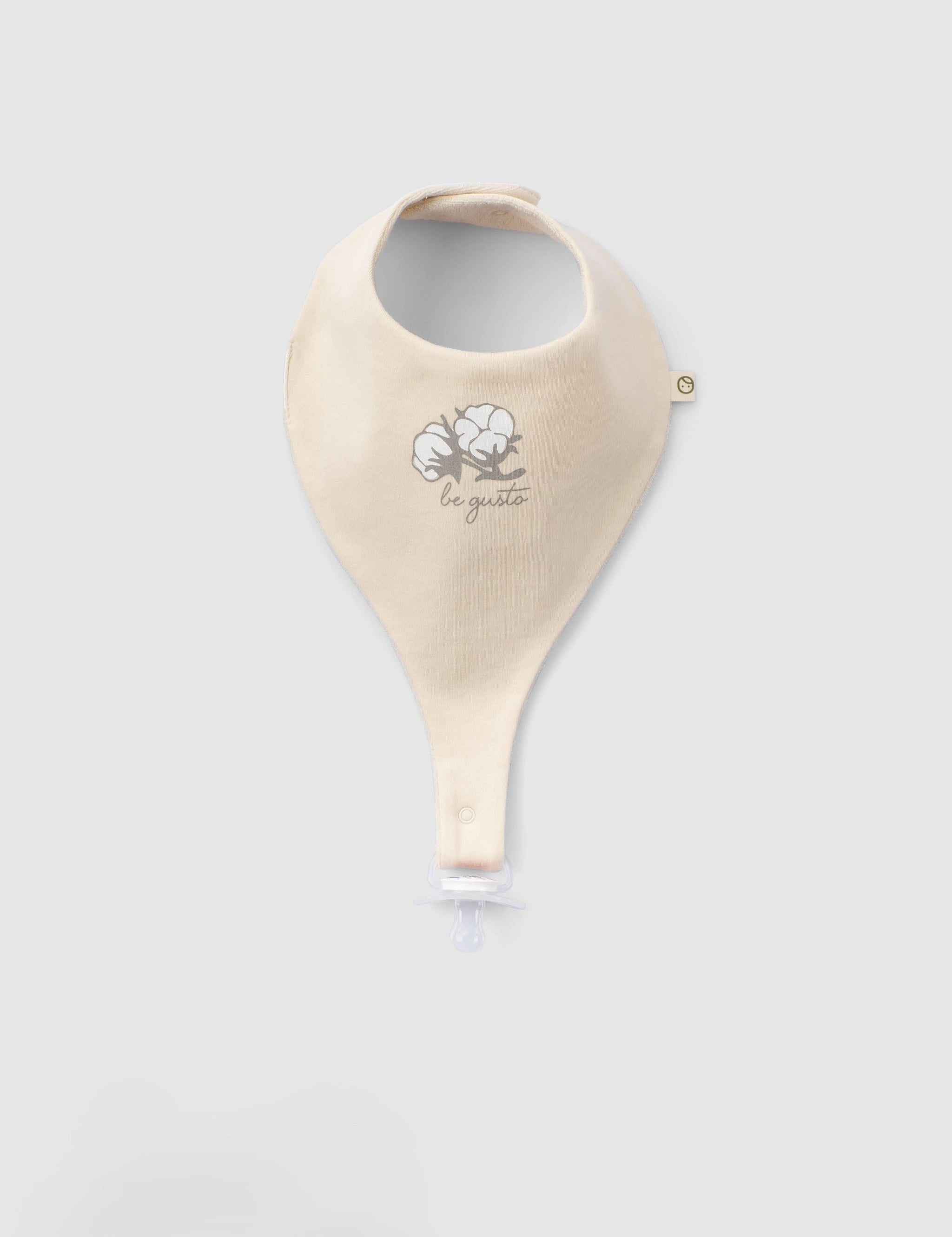Organic Baby Bandana Bibs with Pacifier Clip - 3 Pack (Cotton Pattern) - Little Gusto