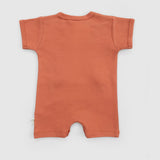 Organic Cotton Baby Short Romper – Orange