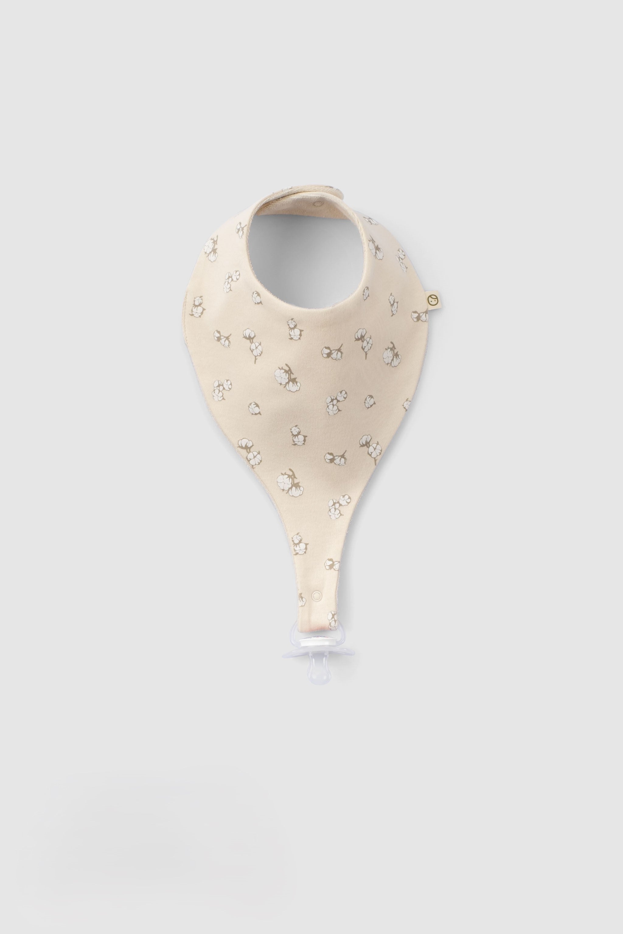 Organic Baby Bandana Bibs with Pacifier Clip - 3 Pack (Cotton Pattern) - Little Gusto