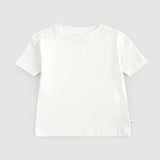 Organic Cotton Pointel Baby Ecru Shorts Set