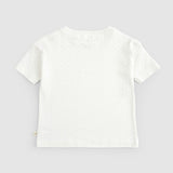 Organic Cotton Pointel Baby Ecru Shorts Set