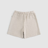 Organic Cotton Pointel Baby Beige Shorts Set