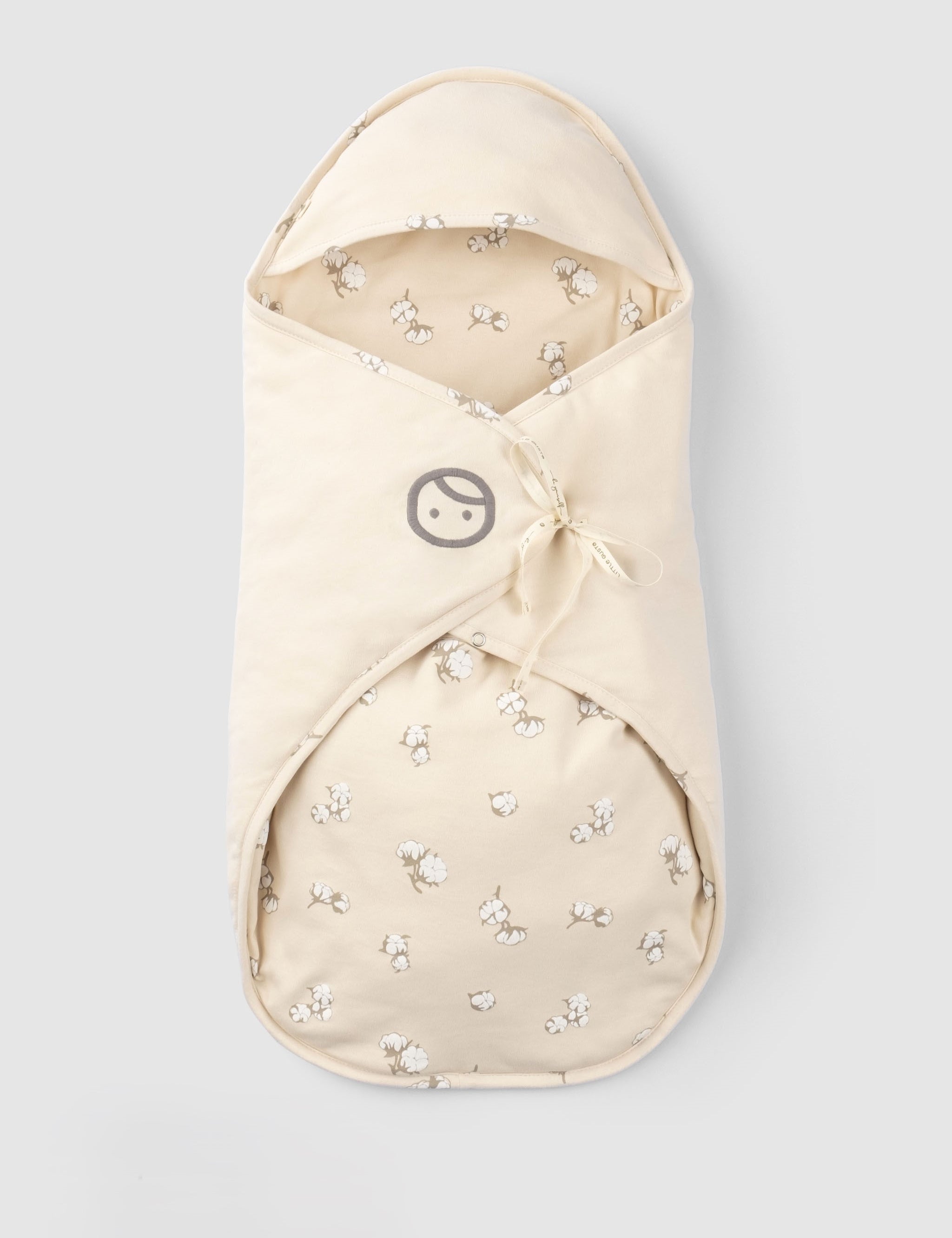 Organic Baby Swaddle Blanket - Breathable Cotton Sleep Wrap (Cotton Pattern) - Little Gusto