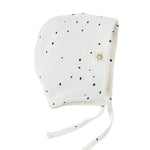 Organic Baby Beanie Hats with Earflaps - 2 Pack (Beige + White) - Little Gusto