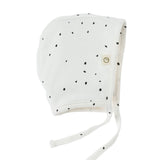 Organic Baby Beanie Hats with Earflaps - 2 Pack (Beige + White) - Little Gusto