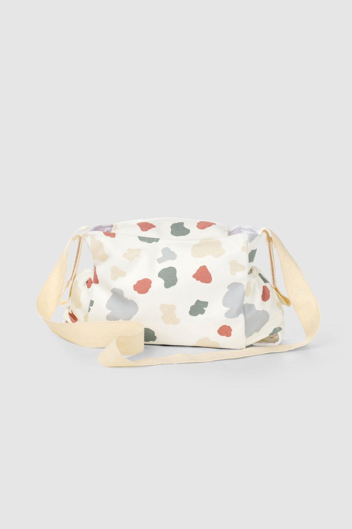 Organic Cotton Baby Stroller Organiser - Waterproof Pram Bag with Animal Print - Little Gusto