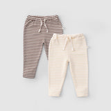 2-Pack Organic Cotton Baby Tracksuit Bottoms - Playtime