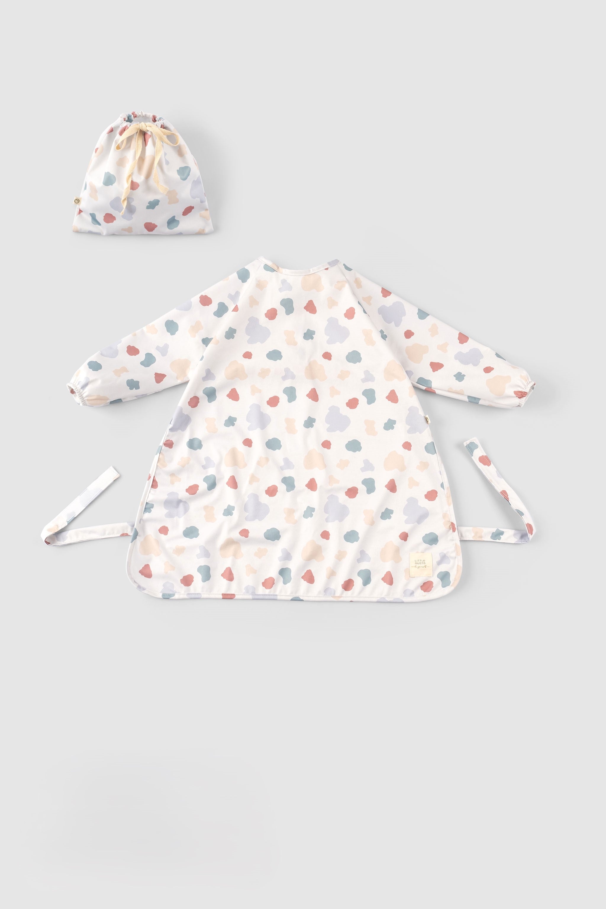 Waterproof Long Sleeve BLW Bib - Adjustable Fit (Animal Pattern) - Little Gusto