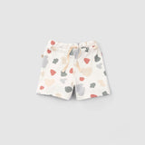 Organic Cotton Baby Shorts Set Animal Print