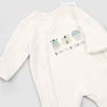 Organic Baby Sleepsuits - Long Sleeve Footed 2-Pack (Green) - Little Gusto