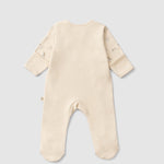 Organic Cotton Baby Sleepsuit - 3-Pack Footed Onesie with Mitten Cuffs - Little Gusto
