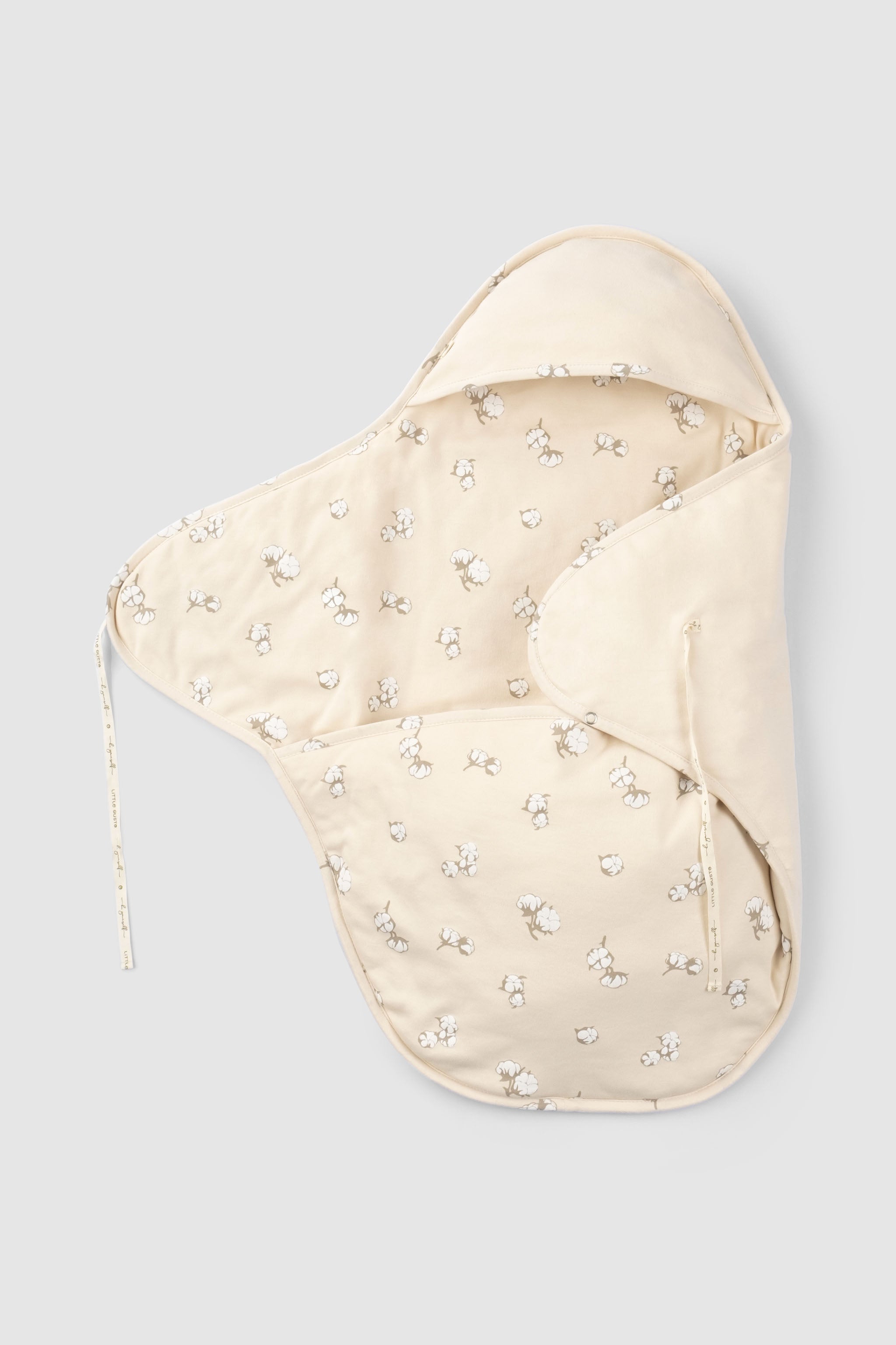 Organic Baby Swaddle Blanket - Breathable Cotton Sleep Wrap (Cotton Pattern) - Little Gusto