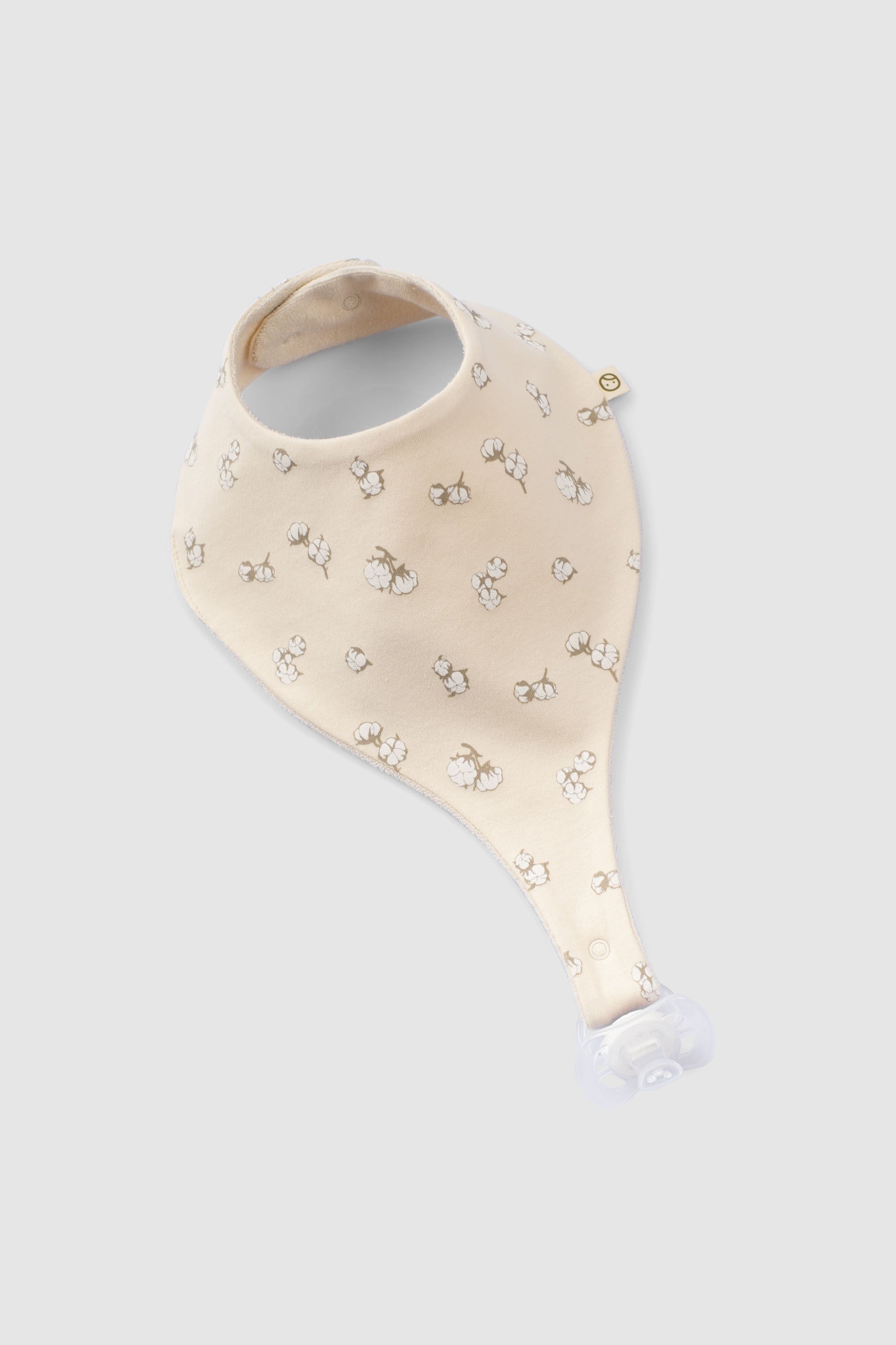 Organic Baby Bandana Bibs with Pacifier Clip - 3 Pack (Cotton Pattern) - Little Gusto