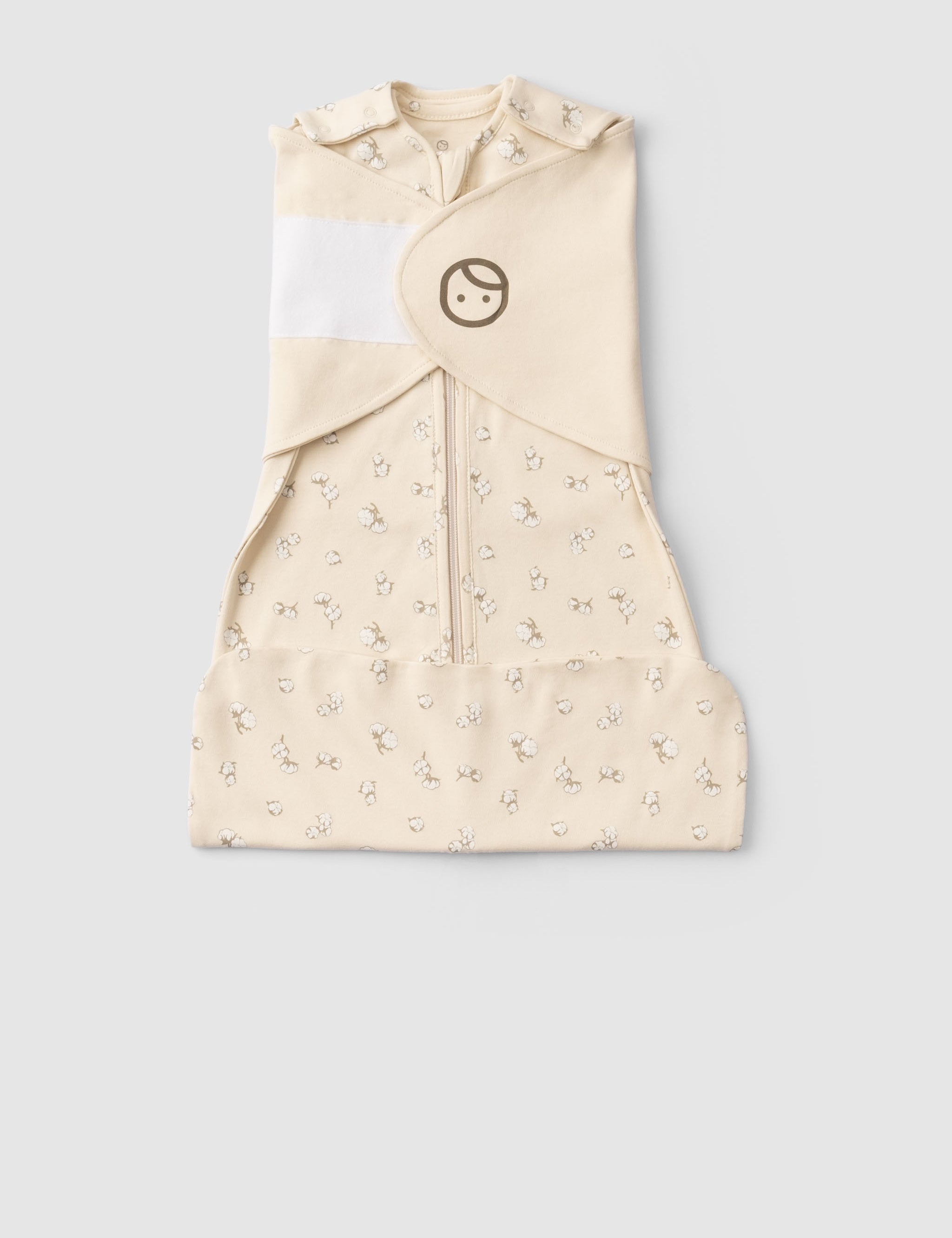 Organic Baby Sleeping Bag - Adjustable 0.5 TOG (Cotton Pattern) - Little Gusto