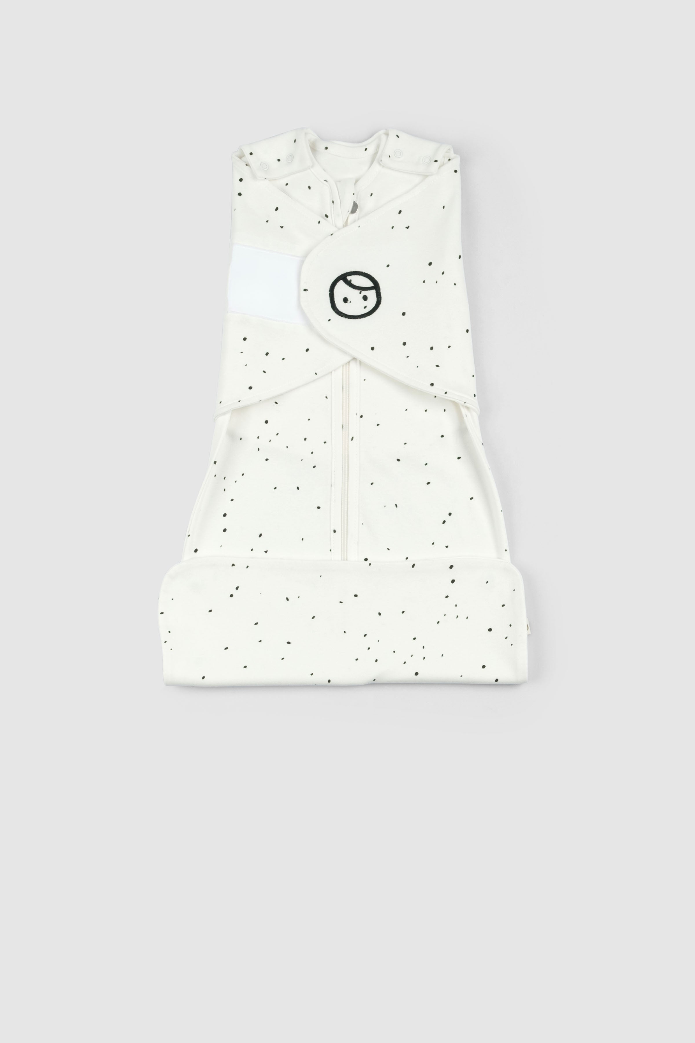 Organic Baby Sleeping Bag - Adjustable 0.5 TOG (Dots Pattern) - Little Gusto