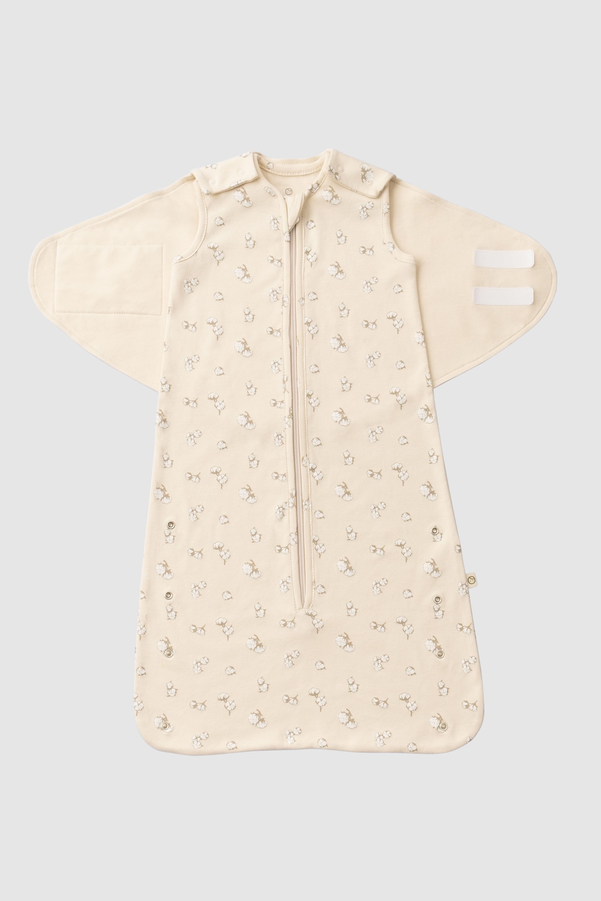 Organic Baby Sleeping Bag - Adjustable 0.5 TOG (Cotton Pattern) - Little Gusto