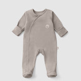 Organic Cotton Baby Sleepsuit - 3-Pack Footed Onesie with Mitten Cuffs - Little Gusto
