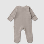 Organic Cotton Baby Sleepsuit - 3-Pack Footed Onesie with Mitten Cuffs - Little Gusto