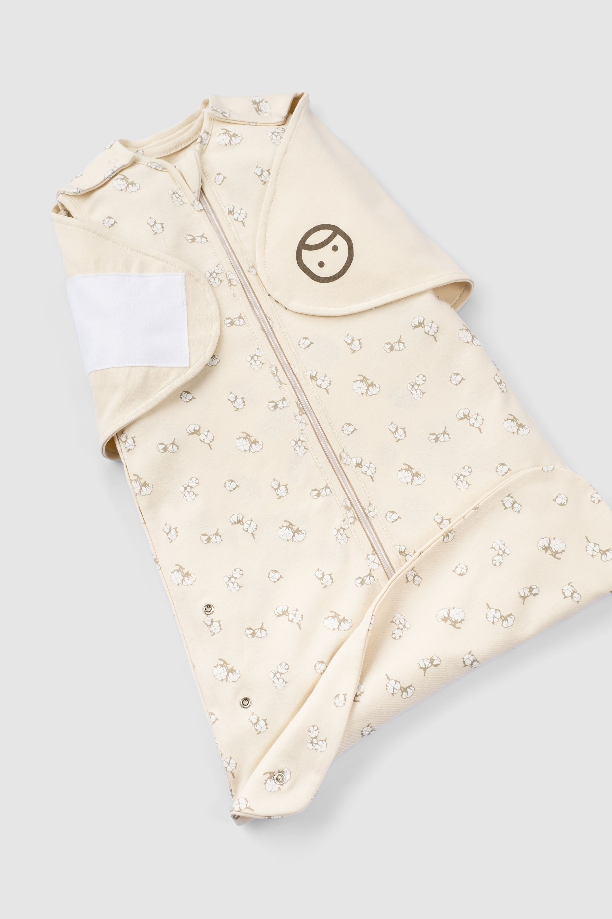 Organic Baby Sleeping Bag - Adjustable 0.5 TOG (Cotton Pattern) - Little Gusto