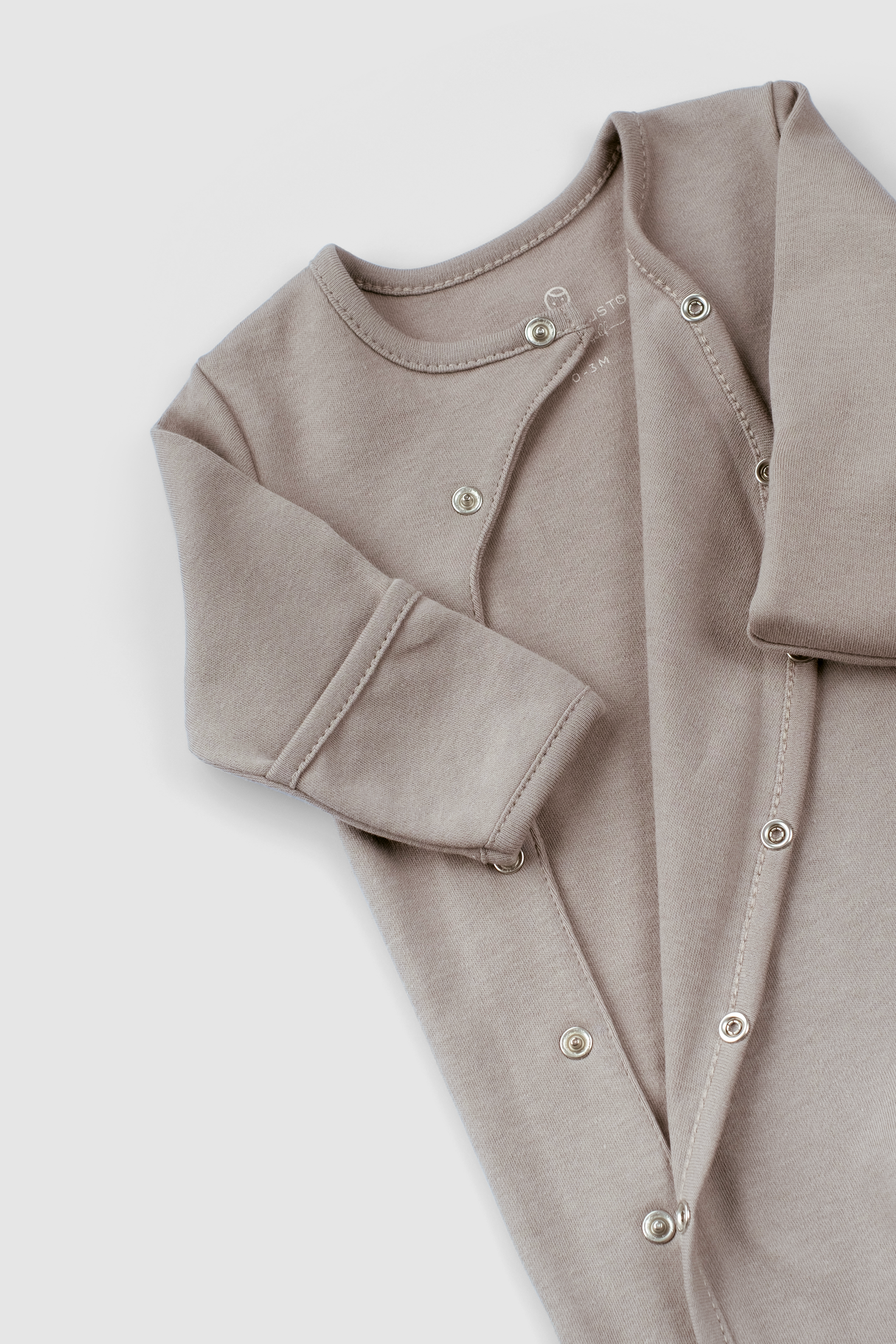 Organic Cotton Baby Sleepsuit - 3-Pack Footed Onesie with Mitten Cuffs - Little Gusto