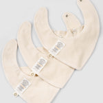 Organic Baby Bandana Bibs - Waterproof Adjustable 3-Pack (Cotton Pattern) - Little Gusto