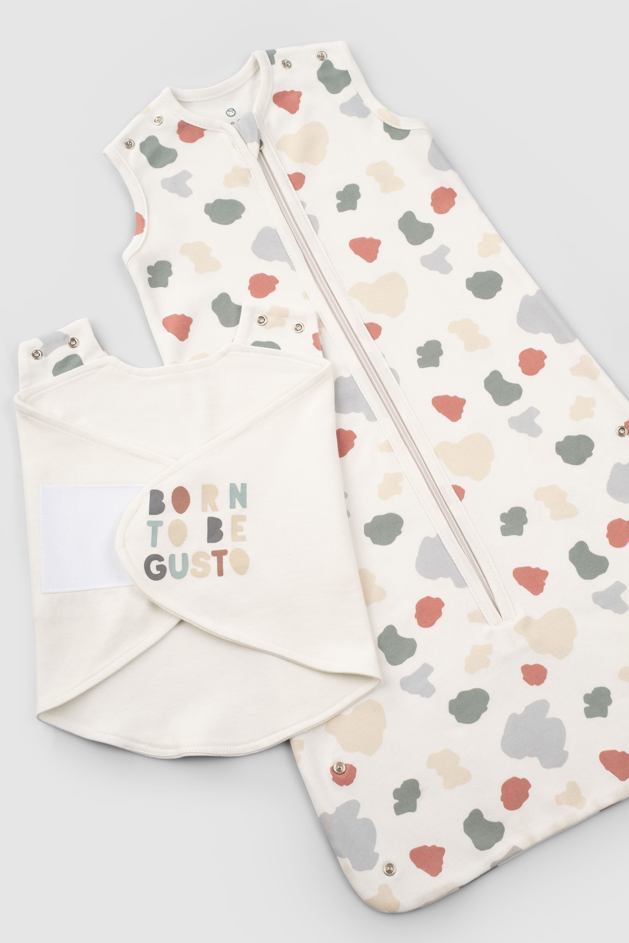 Organic Baby Sleeping Bag - Adjustable 0.5 TOG - Little Gusto