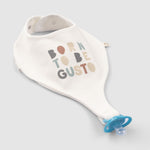 Organic Baby Bandana Bibs with Pacifier Clip - 2-Pack Teething & Drooling Set - Little Gusto