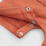 Organic Cotton Baby Short Romper – Orange