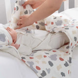 Organic Baby Swaddle Blanket - Breathable Cotton Sleep Wrap (Animal Print)