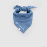Organic Cotton Baby Bandana Bib – Blue