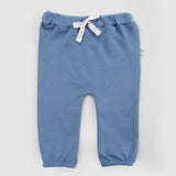 Organic Cotton Newborn Trousers – Blue