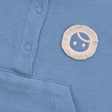 Organic Cotton Baby Short Romper – Blue