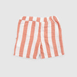 Organic Cotton Muslin Shirt & Shorts Set – Orange