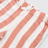 Organic Cotton Muslin Shirt & Shorts Set – Orange