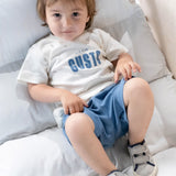 Organic Cotton Baby Outfit Set – Blue